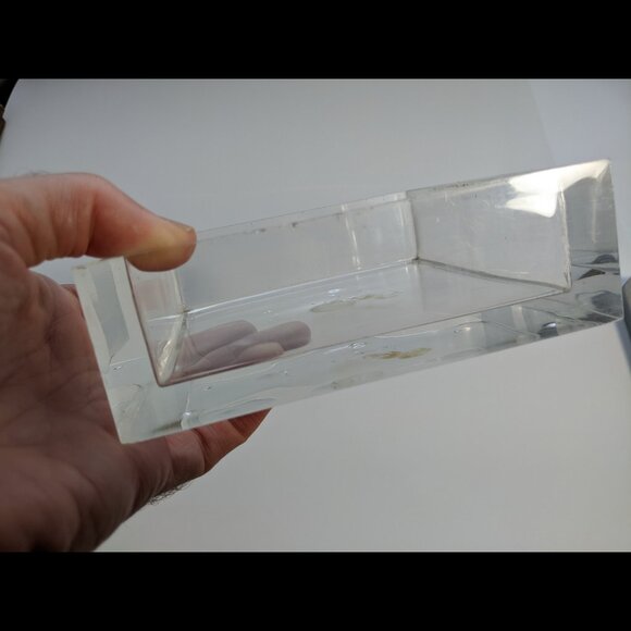 Vintage 1970's Italian Designer Plexiglass & Aluminum Guzzini Ashtray Made Italy - Picture 14 of 16